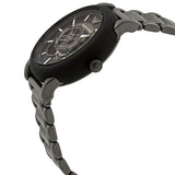 Emporio Armani Meccanico Automatic Black Dial Black Steel Strap Watch For Men - AR60010 Buy Now By Emporio Armani