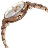 Emporio Armani Gianni T-Bar Silver Dial Rose Gold Steel Strap Watch For Women - AR60023 Buy Now By Emporio Armani