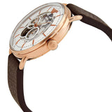 Emporio Armani Meccanico Automatic White Dial Brown Leather Strap Watch For Men - AR60027 Buy Now By Emporio Armani
