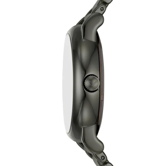 Emporio Armani Meccanico Automatic Grey Dial Grey Steel Strap Watch For Men - AR60029 Buy Now By Emporio Armani