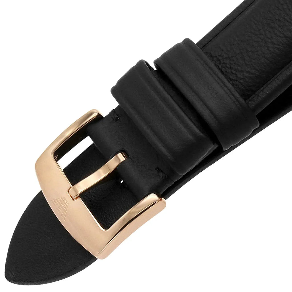 Emporio Armani Meccanico Skeleton Silver Dial Black Leather Strap Watch For Men - AR60031 Buy Now By Emporio Armani