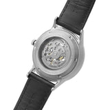 Emporio Armani Meccanico Skeleton Automatic Black Dial Black Leather Strap Watch for Men - AR60038 Buy Now By Emporio Armani