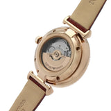 Emporio Armani Meccanico Automatic Silver Dial Burgundy Leather Strap Watch For Women - AR60044 Buy Now By Emporio Armani