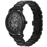 Emporio Armani Meccanico Skeleton Black Dial Black Steel Strap Watch For Men - AR60045 Buy Now By Emporio Armani