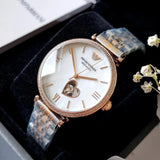 Emporio Armani Meccanico Automatic Mother of Pearl Dial Two Tone Steel Strap Watch For Women - AR60049 Buy Now By Emporio Armani