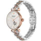 Emporio Armani Meccanico Automatic Mother of Pearl Dial Two Tone Steel Strap Watch For Women - AR60049 Buy Now By Emporio Armani