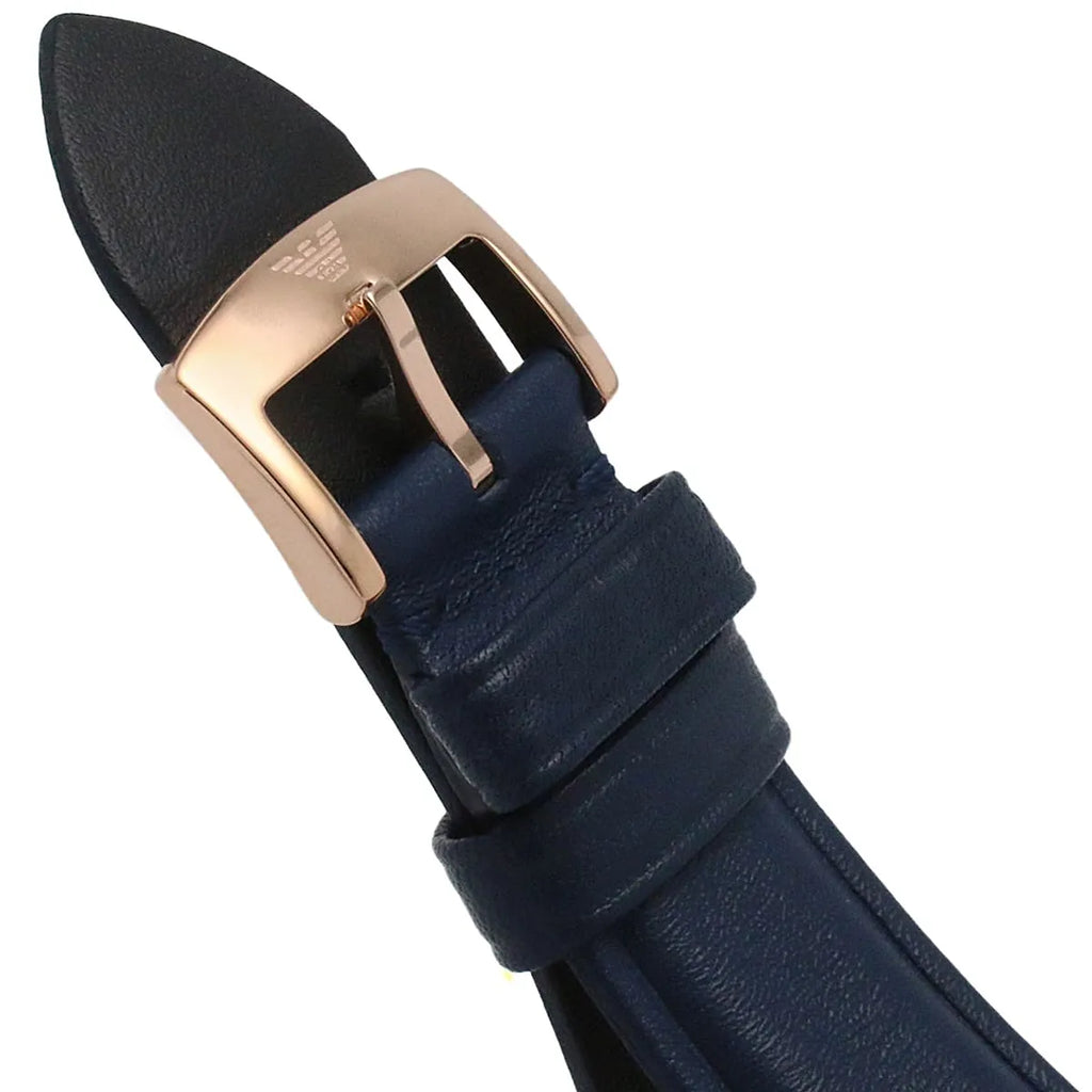 Emporio Armani Meccanico Automatic Blue Dial Blue Leather Strap Watch For Men - AR60050 Buy Now By Emporio Armani