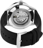 Emporio Armani Renato Chronograph Automatic Black Dial Black Leather Strap Watch For Men - AR60051 Buy Now By Emporio Armani