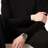 Emporio Armani Meccanico Chronograph Automatic Green Dial Silver Steel Strap Watch For Men - AR60053 Buy Now By Emporio Armani