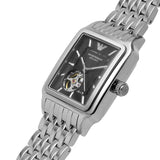 Emporio Armani Diego Automatic Black Dial Silver Steel Strap Watch For Men - AR60057 Buy Now By Emporio Armani