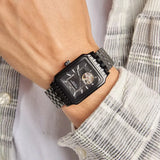 Emporio Armani Meccanico Black Dial Black Steel Strap Watch For Men - AR60058 Buy Now By Emporio Armani