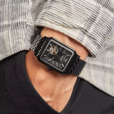 Emporio Armani Meccanico Black Dial Black Steel Strap Watch For Men - AR60058 Buy Now By Emporio Armani