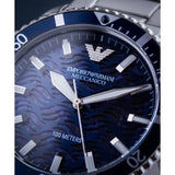 Emporio Armani Meccanico Automatic Blue Dial Silver Steel Strap Watch For Men - AR60059 Buy Now By Emporio Armani