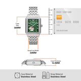 Emporio Armani Meccanico Automatic Green Dial Silver Steel Strap Watch For Men - AR60067 Buy Now By Emporio Armani