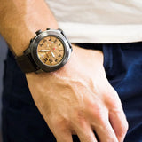 Emporio Armani Delta Chronograph Brown Dial Brown Leather Strap Dial Watch For Men - AR6055 Buy Now By Emporio Armani