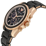 Emporio Armani Sigma Chronograph Black Dial Black SIlicon Strap Watch For Men - AR6066 Buy Now By Emporio Armani