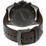 Emporio Armani Sportivo Chronograph Silver Dial Brown Leather Strap Watch For Men - AR6076 Buy Now By Emporio Armani