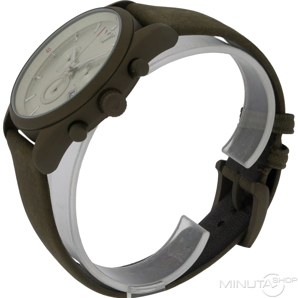 Emporio Armani Sportivo Chronograph Silver Dial Brown Leather Strap Watch For Men - AR6076 Buy Now By Emporio Armani