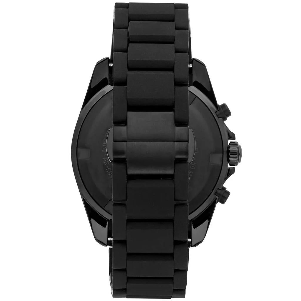Emporio Armani Sportivo Chronograph Black Dial Black Silicone Strap Watch For Men - AR6092 Buy Now By Emporio Armani