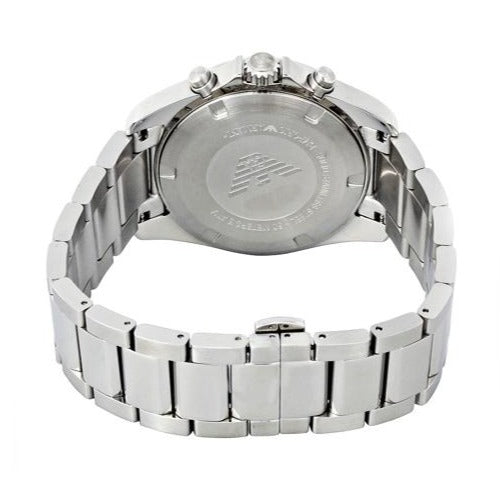 Emporio Armani Sigma Chronograph Black Dial Silver Steel Strap Watch For Men - AR6098 Buy Now By Emporio Armani