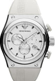 Emporio Armani Sportivo Analog Quartz White Dial White Rubber Strap Watch For Men - AR6103 Buy Now By Emporio Armani