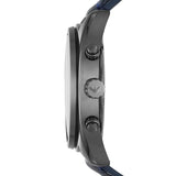 Emporio Armani Sportivo Chronograph Blue Dial Blue Leather Strap Watch For Men - AR6126 Buy Now By Emporio Armani