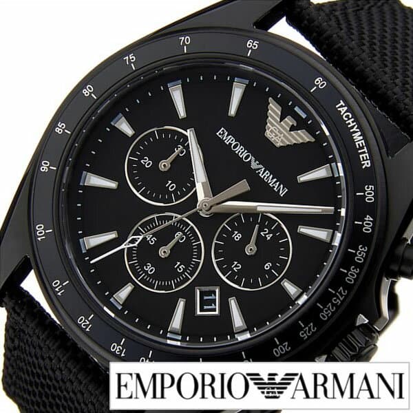 Emporio Armani Sigma Chronograph Black Dial Black Leather Strap Watch For Men - AR6131 Buy Now By Emporio Armani