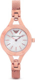 Emporio Armani Chiara Analog White Dial Rose Gold Steel Strap Watch For Women - AR7329 Buy Now By Emporio Armani