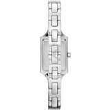 Emporio Armani Chiara Analog Silver Dial Black Leather Strap Watch For Women - AR7372 Buy Now By Emporio Armani