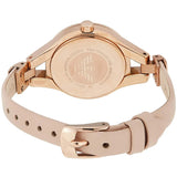 Emporio Armani Chiara Quartz Crystals White Dial Rose Gold Leather Strap Watch For Women - AR7437 Buy Now By Emporio Armani