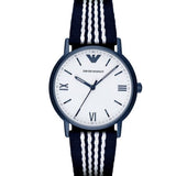 Emporio Armani Kappa Dress White Dial Two Tone NATO Strap Watch For Men - AR80005 Buy Now By Emporio Armani