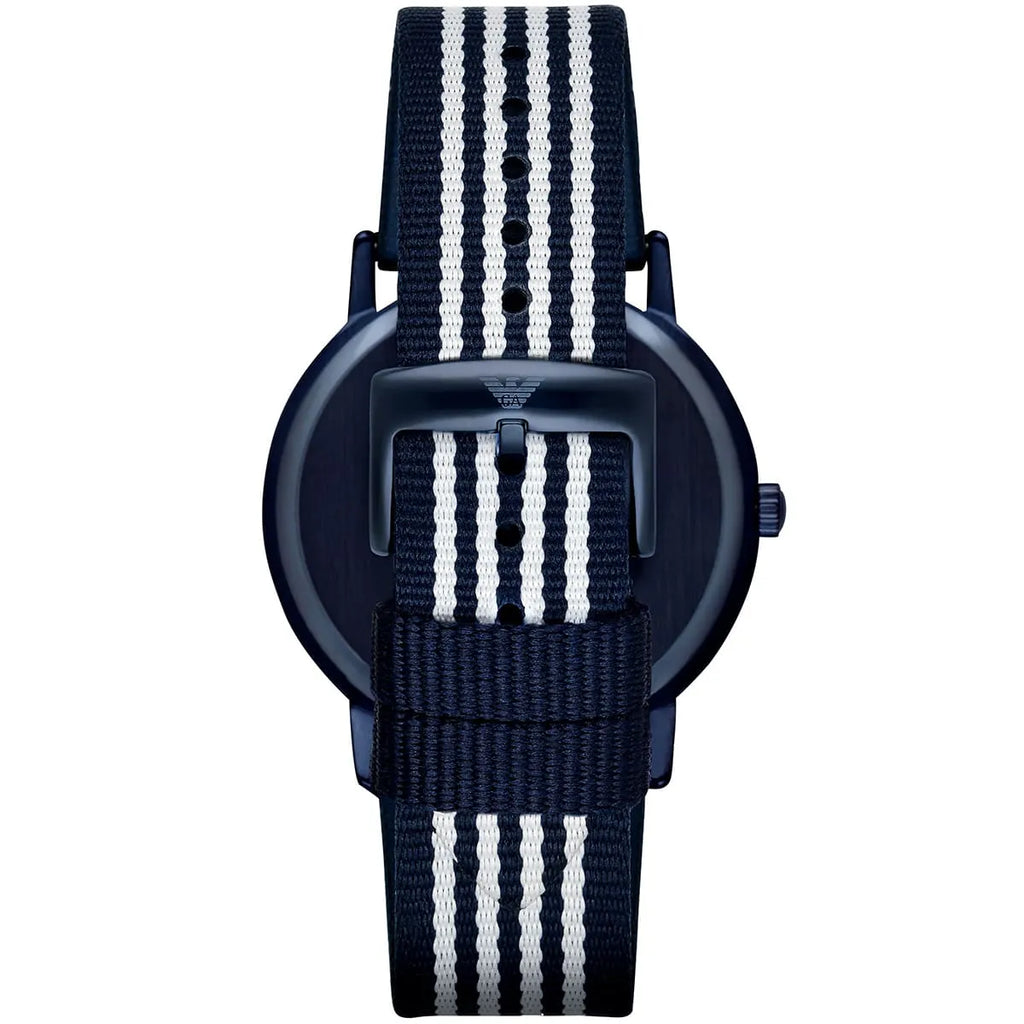 Emporio Armani Kappa Dress White Dial Two Tone NATO Strap Watch For Men - AR80005 Buy Now By Emporio Armani