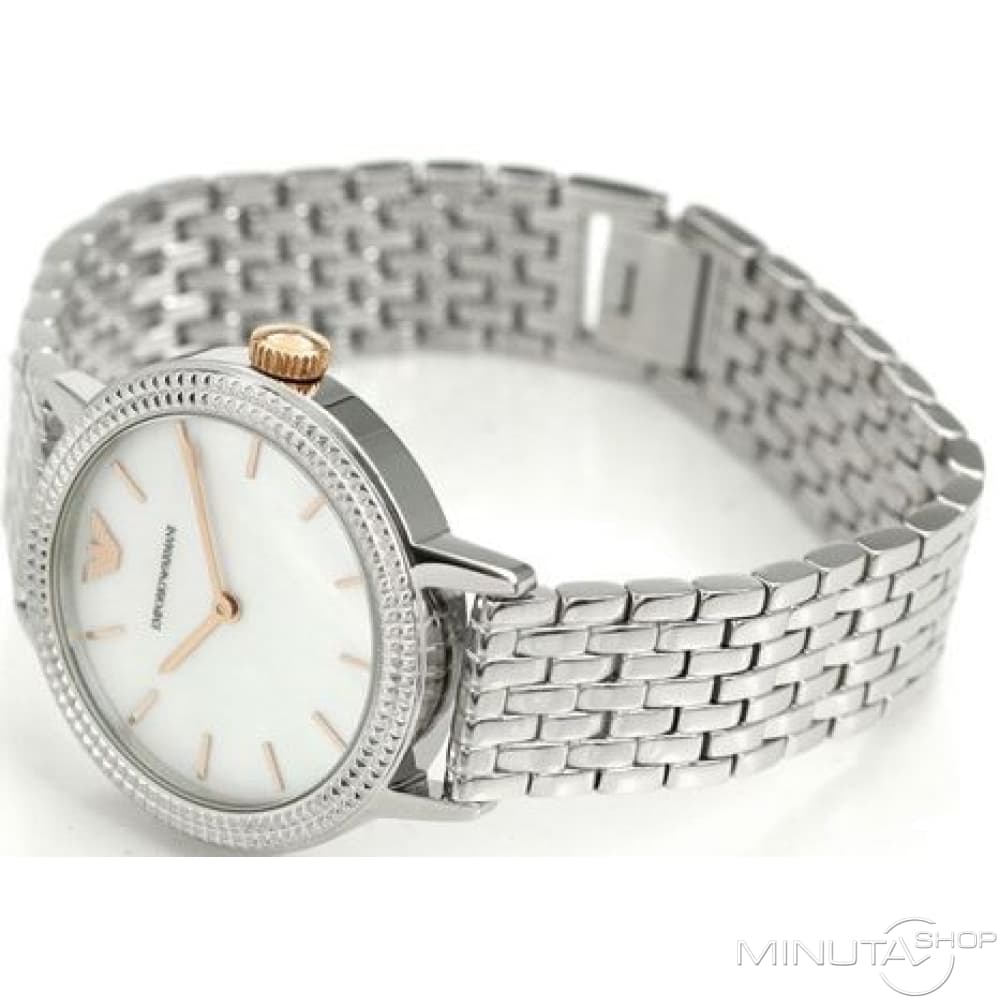 Emporio Armani Interchangeable Analog Mother of Pearl Dial Silver Steel Strap Watch For Women - AR80020 Buy Now By Emporio Armani