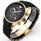 Emporio Armani Sportivo Quartz Black Dial Black Steel Strap Watch For Men - AR8023 Buy Now By Emporio Armani