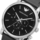 Emporio Armani Dress Analog Black Dial Black Leather Strap Watch For Men - AR8029 Buy Now By Emporio Armani