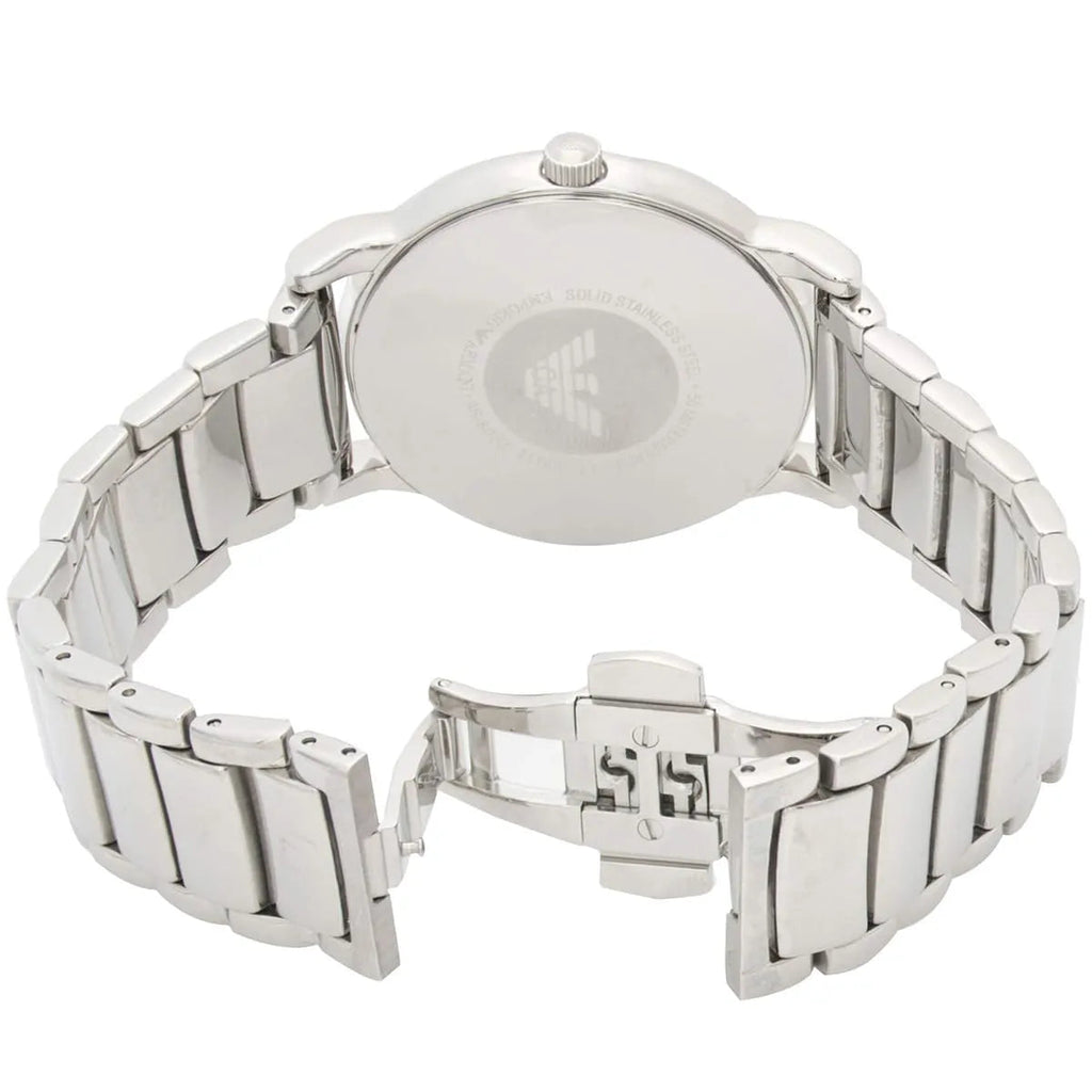 Emporio Armani Dress Analog Blue Dial Silver Steel Strap Watch For Men - AR8033 Buy Now By Emporio Armani