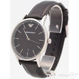 Emporio Armani Renato Analog Black Dial Black Leather Strap Watch For Men - AR8035 Buy Now By Emporio Armani