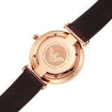 Emporio Armani Analog White Dial Brown Leather Strap Watch For Men - AR9042 Buy Now By Emporio Armani