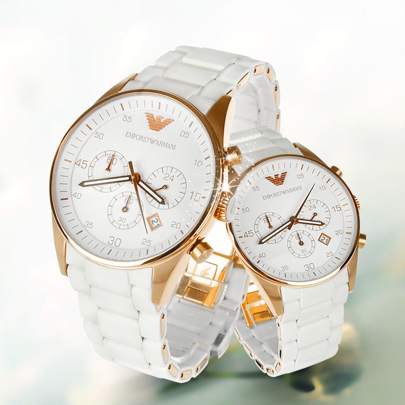 Emporio Armani Sportivo White Dial White Rubber Strap Watch For Men - AR5919 Buy Now By Emporio Armani