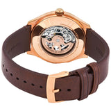 Emporio Armani Meccanico White Skeleton Dial Brown Leather Strap Watch For Men - AR60005 Buy Now By Emporio Armani