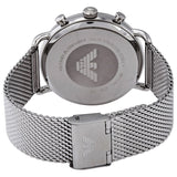 Emporio Armani Chronograph Black Dial Silver Mesh Bracelet Watch For Men - AR11104 Buy Now By Emporio Armani