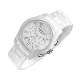 Emporio Armani Chronograph Ceramic White Dial Watch For Women - AR1403 Buy Now By Emporio Armani
