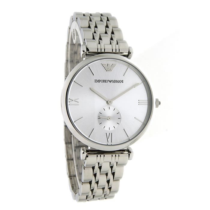 Emporio Armani Classic Silver Dial Silver Steel Strap Watch For Men - AR1819 Buy Now By Emporio Armani