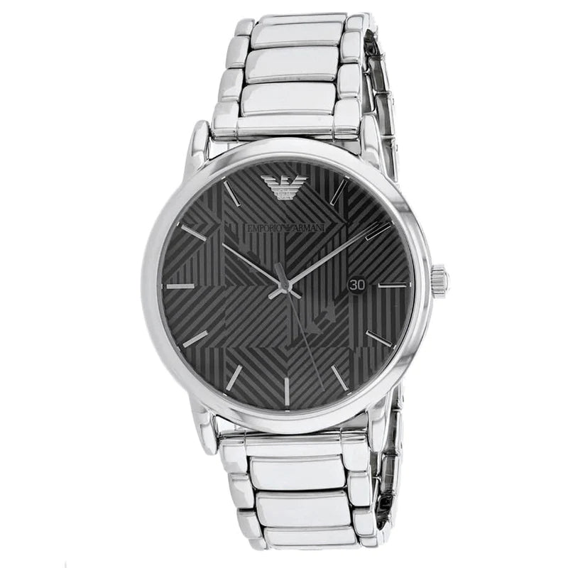 Emporio Armani Classic Quartz Grey Dial Silver Steel Strap Watch For Men - AR11134 Buy Now By Emporio Armani