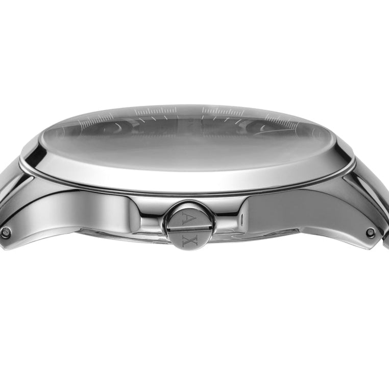 Armani Exchange Hampton Chronograph Black Dial Silver Steel Strap Watch For Men - AX2103 Buy Now By Armani Exchange