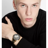 Armani Exchange Cayde Chronograph Black Dial Gold Steel Strap Watch for Men - AX2747 Buy Now By Armani Exchange