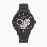 Armani Exchange Cayde Chronograph Black Dial Black Steel Strap Watch for Men - AX2748 Buy Now By Armani Exchange