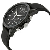 Armani Exchange Outerbanks Chronograph Black Dial Black Silicone Strap Watch For Men - AX1326 Buy Now By Armani Exchange