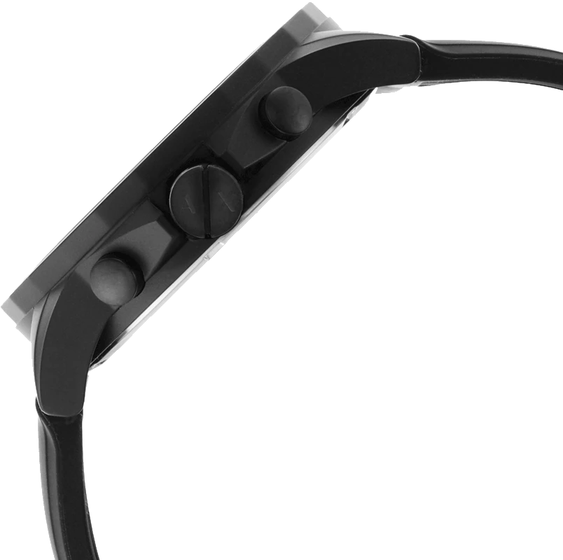 Armani Exchange Outerbanks Chronograph Black Dial Black Silicone Strap Watch For Men - AX1343 Buy Now By Armani Exchange