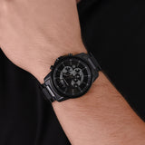 Armani Exchange Banks Chronograph Black Dial Black Steel Strap Watch For Men - AX1722 Buy Now By Armani Exchange
